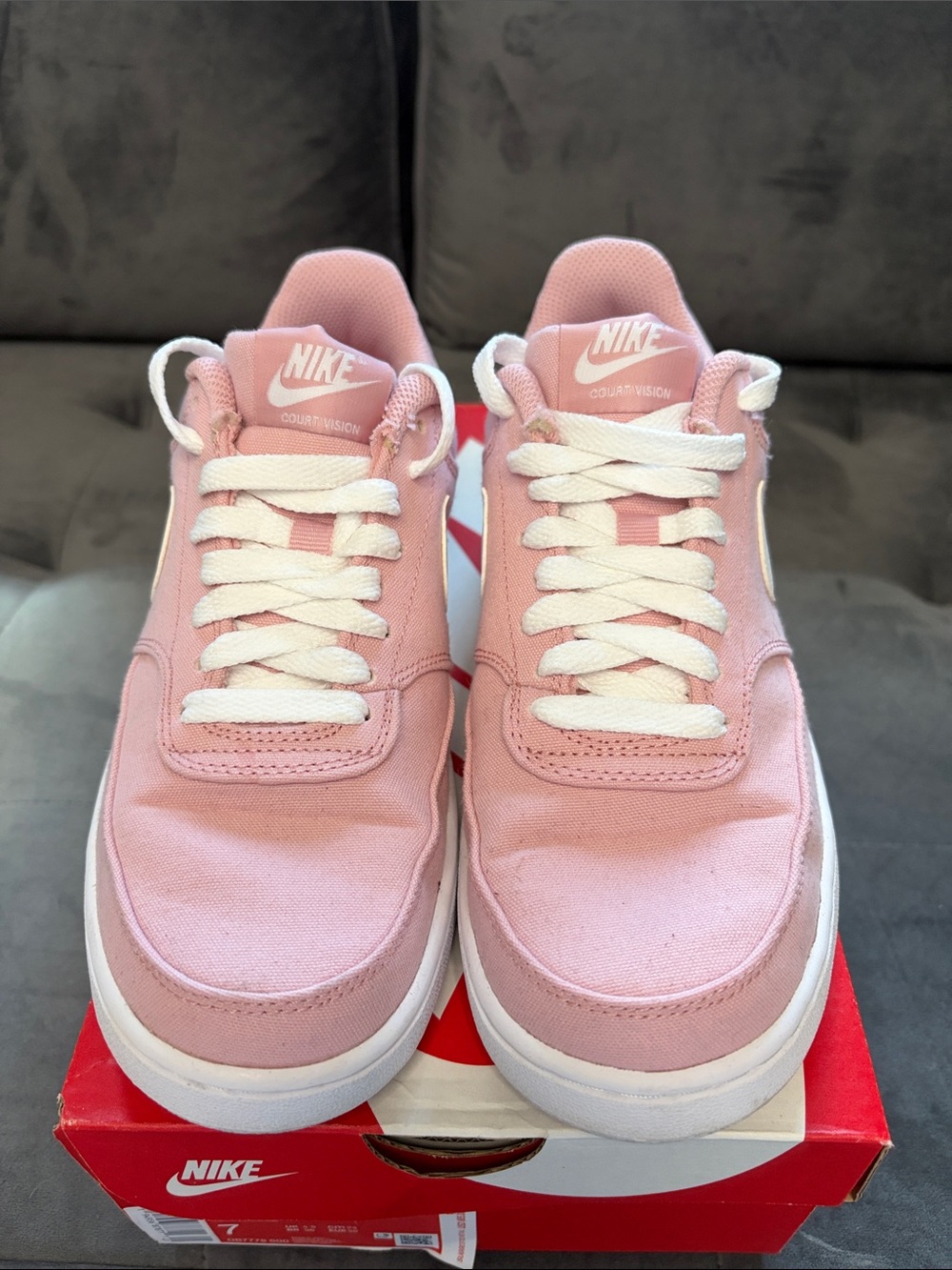 Nike Women’s Pink Low-Top Court Sneakers